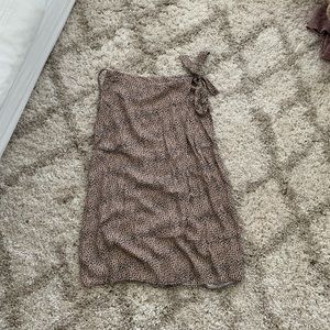 Cheetah Wrap Midi Skirt